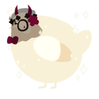 A cream chicken
