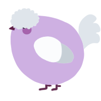 A orchid and silver chicken