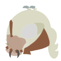 A white chicken with a neck-speckle pattern