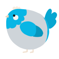 A mist and cerulean chicken with a head pattern