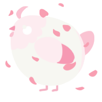 A white and rose chicken with a head pattern