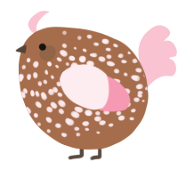 A brown and rose chicken with a speckle pattern