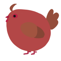 A red and russet chicken