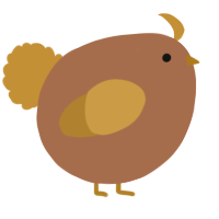 A brown and gold chicken