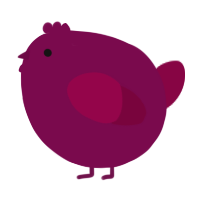 A wine and maroon chicken