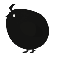 A black chicken with a neck-speckle pattern