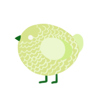 A lemon and apple chicken with a lace pattern