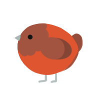 A vermilion and russet chicken with a head pattern