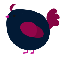 A tumblr and maroon chicken