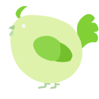 A apple and grass chicken