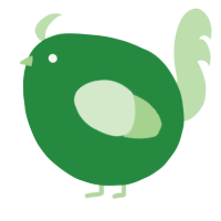 A viridian and gluppy chicken