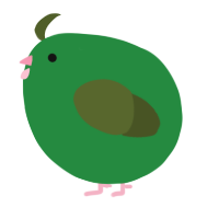 A viridian and olive chicken