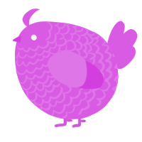 A orchid chicken with a lace pattern
