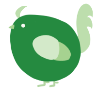 A viridian and gluppy chicken