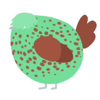 A spring and russet chicken with a speckle pattern