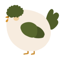A cream and olive chicken