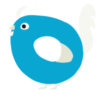 A cerulean and white chicken