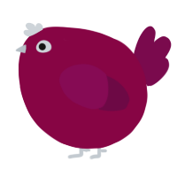 A maroon and wine chicken