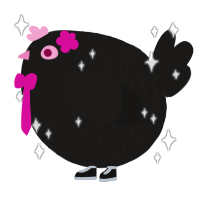 A sable chicken with a lace pattern