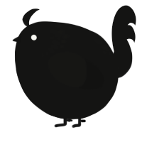 A black chicken with a neck-speckle pattern