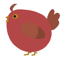 A red and russet chicken
