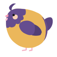 A honey and overcast chicken with a head pattern