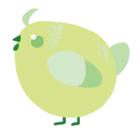 A lemon and gluppy chicken with a neck-band pattern