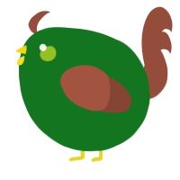 A leaf and russet chicken