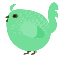 A spring chicken with a half-lace pattern