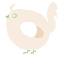 A cream chicken