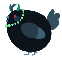 A cream and beige chicken