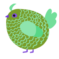 A chartreuse and spring chicken with a lace pattern