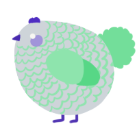 A mist and spring chicken with a lace pattern