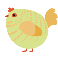 A lemon and honey chicken with a bar pattern