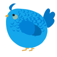 A sky and sapphire chicken with a half-lace pattern