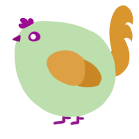 A gluppy and orange chicken