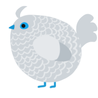 A mist chicken with a lace pattern