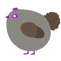 A ash and bark chicken