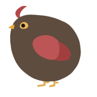 A bark and red chicken
