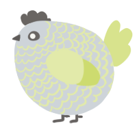 A mist and lemon chicken with a lace pattern
