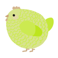 A lemon and lime chicken with a lace pattern