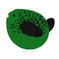 A leaf and black chicken with a half-lace pattern