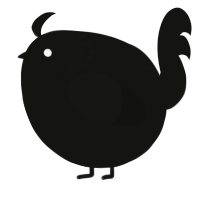 A black chicken with a neck-speckle pattern