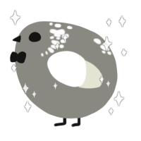 A ash and white chicken with a neck-speckle pattern