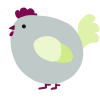 A silver and apple chicken