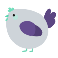 A mist and overcast chicken