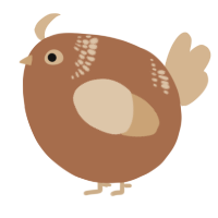 A brown and beige chicken with a neck-band pattern
