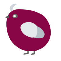 A maroon and mist chicken