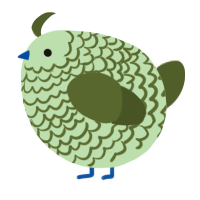 A gluppy and olive chicken with a lace pattern