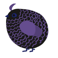 A sable and overcast chicken with a lace pattern